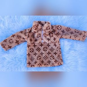 Brown designer sherpa